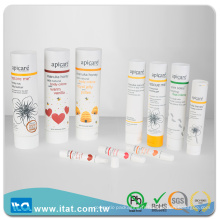 Échantillon gratuit flacon de dentifrice boule à lèvres cylindre tube de tube cosmétique sans BPA